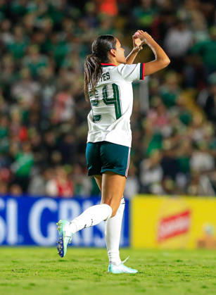 MEXICAN WOMEN S NATIONAL TEAM MEXICO VS. JAMAICA, INTERNATIONAL FRIENDLY, OCTOBER 13, 2026, QUERÉTARO, MEXICO Action photo of Maricarmen Reyes (No. 24) of Mexico celebrating a goal against Jamaica during an international friendly match at the Estadio Corregidora in Querétaro, Mexico. PHOTO BY IMAGENSHOP AGENCIA FOTOGRAFICA QUERÉTARO, QUERÉTARO, MEXICO Copyright: xLUISxGONZALEZx