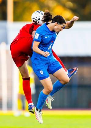 SOCCER - FIFA World Cup, WM, Weltmeisterschaft, Fussball - Women s Qualifiers - Slovenia vs. Turkey Photo by IPA ABACAPRESS.COM89666632 - Kaja Korosec of Slovenia (SLO) during a soccer match between Slovenia (SLO) and Turkey (TUR) in Round 1 of the Playoffs of the 2027 FIFA Women s European Qualifiers at Domzale Stadium, Domzale, Slovenia, on October 13, 2026. Photo by Nik Moder Moder Photo Agency during the Women s Qualifiers—Slovenia vs. Turkey, a FIFA World Cup match on October 13, 2026  Copyright: xIPAxSport ABACAx