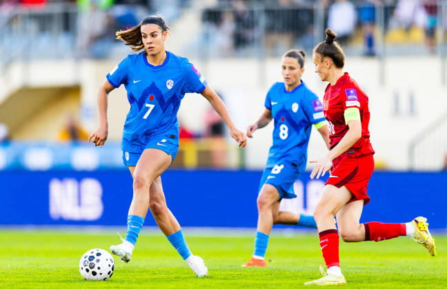 SOCCER - FIFA World Cup, WM, Weltmeisterschaft, Fussball - Women s Qualifiers - Slovenia vs. Turkey Photo by IPA ABACAPRESS.COM89666619 - Nina Kajzba of Slovenia (SLO) during a soccer match between Slovenia (SLO) and Turkey (TUR) in Round 1 of the Playoffs of the 2027 FIFA Women s European Qualifiers at Domzale Stadium, Domzale, Slovenia, on October 13, 2026. Photo by Nik Moder Moder Photo Agency during the Women s Qualifiers—Slovenia vs. Turkey, a FIFA World Cup match on October 13, 2026  Copyright: xIPAxSport ABACAx