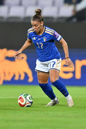 IPA89667084 - Lisa Boattin of Italy is in action during the second leg of the first round of the 2027 FIFA Women s World Cup European Qualifiers Playoffs between Italy and Belarus at Artemio Franchi Stadium on October 13, 2026, in Florence, Italy.  Copyright: xDomenicoxCippitelli IPAxSportx xx IPA89667084 IPA89667084