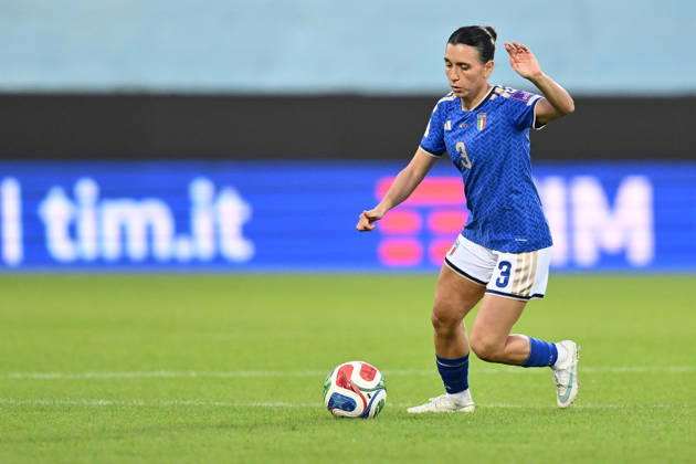 IPA89667070 - Lucia Di Guglielmo of Italy is in action during the second leg of the first round of the FIFA Women s World Cup 2027 European Qualifiers Playoffs between Italy and Belarus at Artemio Franchi Stadium on October 13, 2026, in Florence, Italy.  Copyright: xDomenicoxCippitelli IPAxSportx xx IPA89667070 IPA89667070