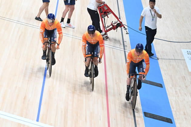 14-10-2026 World Championships Elite Track; Giornata 01; 2026, Olanda; Hoogland, Jeffrey; Lavreysen, Harrie; Van Den Berg, Roy; Shanghai - Velodromo; 
