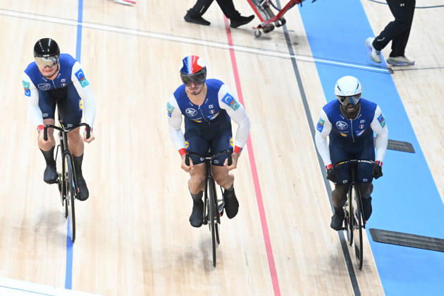 14-10-2026 World Championships Elite Track; Giornata 01; 2026, France; Gillion, Timmy; Helal, Rayan; Oliviero, Etienne; Shanghai - Velodromo; 
