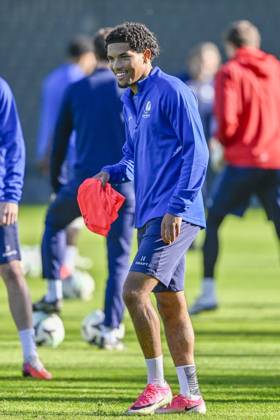 KAA Gent v AGF Aarhus - UEFA Conference League Media Activities 14 10 2026 GENT, BELGIUM - OCTOBER 14 : Wilson Kyrell forward of KAA Gent pictured during a training session ahead of the UEFA Conference League 2026 27 League Phase matchday 1 match between KAA Gent and AGF Aarhus on October 14, 2026 in Gent, Belgium, 14 10 2026 Gent Belgium Copyright: xJanxDexMeuleneirx