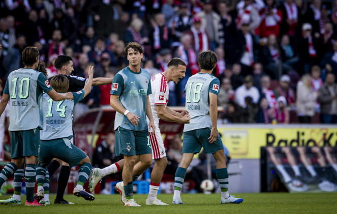 Cologne, Germany, Oct. 11, 2026 Goal Celebration Said El Mala Cologne Philipp Sander BMG Shuto Machino BMG 1 FC Cologne Borussia Mönchengladbach 11 10 2026