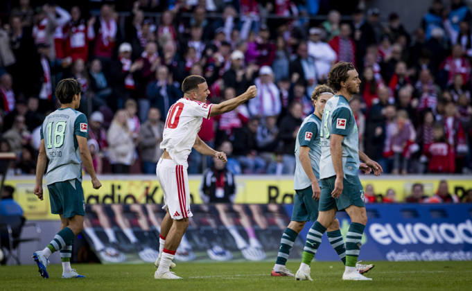 Cologne, Germany, Oct. 11, 2026 Goal Celebration Said El Mala Cologne Shuto Machino BMG Joe Scally BMG 1 FC Cologne Borussia Mönchengladbach 11 10 2026