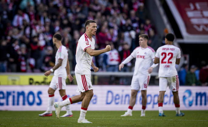 Cologne, Germany, Oct. 11, 2026 Goal celebration by Said El Mala, 1. FC Köln vs. Borussia Mönchengladbach, Oct. 10, 2026