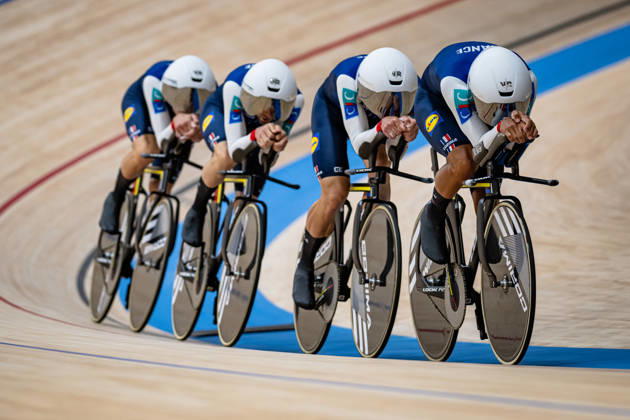 France 2026 UCI Track Cycling World Championships TABELLION Valentin BESNIER Erwan DUPE Mathieu THOMAS Benjamin FRA France Landscape Format Landscape Event 2026 UCI Track Cycling World Championships Category Cycling Track Cycling World Championships Elite Men Location Asia China Shanghai Chongming Shanghai Velodrome Discipline Team Pursuit Distance 4000 m Date 14 10 2026 Wednesday Day 1