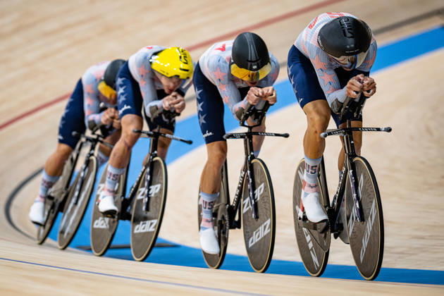 USA 2026 UCI Track Cycling World Championships BARRY Ashlin KOONTZ Grant JOHNSON Anders PHINNEY Taylor USA USA Landscape (horizontal) Event 2026 UCI Track Cycling World Championships Category Cycling Track Cycling World Championships Elite Men Location Asia China Shanghai Chongming Shanghai Velodrome Discipline Team Pursuit Distance 4,000 m Date October 14, 2026, Wednesday Day 1