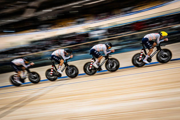 USA 2026 UCI Track Cycling World Championships BARRY Ashlin KOONTZ Grant JOHNSON Anders PHINNEY Taylor USA USA Landscape (horizontal) Event 2026 UCI Track Cycling World Championships Category Cycling Track Cycling World Championships Elite Men Location Asia China Shanghai Chongming Shanghai Velodrome Discipline Team Pursuit Distance 4,000 m Date October 14, 2026, Wednesday Day 1
