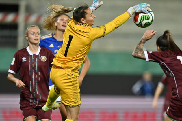 RECORD DATE NOT STATED 13th October 2026; Stadio Artemio Franchi, Florence, Italy; Womens WC Qualification Europe Football, Italy versus Belarus; Nataliya Voskobovich of Belarus DomenicoxCippitelli