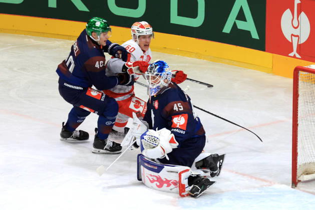 October 14, 2026, DEU, GER, Ice Hockey, Champions League, 2026–27 Season, Berlin, Eisbären Berlin vs. Klagenfurther AC Jack LaFontaine Eisbären Berlin 45, Korbinian Geibel Eisbären Berlin 40, Manuel Wadel Klagenfurt 60 nordphoto GmbH Engler City Corrugated Iron Palace State Country Copyright: xNordphotox xEnglerx