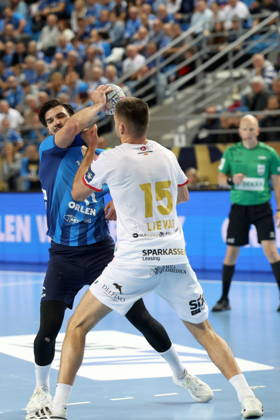 Plock 14.10.2026 Liga mistrzow pilka reczna mezczyzn faza grupowa sezon 2026 27 --- Group phase mens handball EHF Champions League Orlen Wisla Plock - HC Vardar 1961 Skopje Gergo Fazekas Fot. Marcin Solarz FotoPyK NEWSPIX.PL --- newspix.pl 