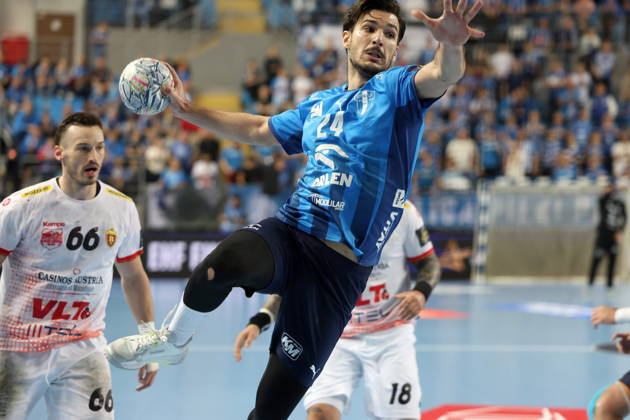 Plock 14.10.2026 Liga mistrzow pilka reczna mezczyzn faza grupowa sezon 2026 27 --- Group phase mens handball EHF Champions League Orlen Wisla Plock - HC Vardar 1961 Skopje Gergo Fazekas Fot. Marcin Solarz FotoPyK NEWSPIX.PL --- newspix.pl 