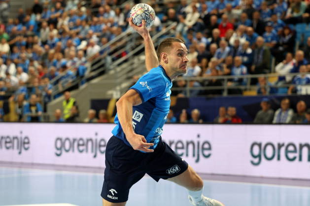 Plock 14.10.2026 Liga mistrzow pilka reczna mezczyzn faza grupowa sezon 2026 27 --- Group phase mens handball EHF Champions League Orlen Wisla Plock - HC Vardar 1961 Skopje Michal Daszek Fot. Marcin Solarz FotoPyK NEWSPIX.PL --- newspix.pl 