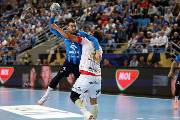 Plock 14.10.2026 Liga mistrzow pilka reczna mezczyzn faza grupowa sezon 2026 27 --- Group phase mens handball EHF Champions League Orlen Wisla Plock - HC Vardar 1961 Skopje Miha Zarabec Fot. Marcin Solarz FotoPyK NEWSPIX.PL --- newspix.pl 