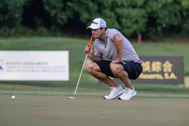 October 15, 2026, Coloane, Macao Sar, China: USAÃ¢â‚¬â ¢s, Peter UIHLEIN, on the 18th Green to finish his round..Opening Round in the Macao Open Golf at Macau Golf & Country Club. Macau Open Golf Rd 1  - ZUMAr144 20261015_zap_r144_183 Copyright: xJaynexRussellx