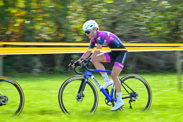 Netherlands Denise Betsema pictured in action during the women elite race of the Kermiscross cyclocross cycling event, on Thursday 15 October 2026, in Ardooie. DAVIDxPINTENS  x189892541x