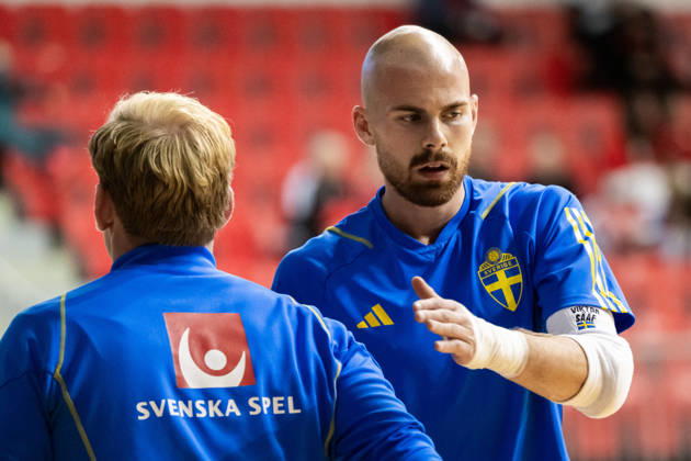 261015 Goalkeeper Viktor Sääf of Sweden ahead of the FIFA Futsal World Cup qualifying match between Hungary and Sweden on October 15, 2026 in Nyíregyháza. Photo: Bildbyran EXT BILDBYRÅN COP 18 XY0131 futsal national team Hungary Sweden national team Sweden BBENG World Cup qualifier Hungary  Copyright: BILDBYRANxEXT BB261015BB545