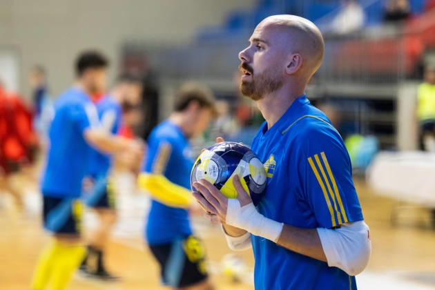 261015 Goalkeeper Viktor Sääf of Sweden ahead of the FIFA Futsal World Cup qualifying match between Hungary and Sweden on October 15, 2026 in Nyíregyháza. Photo: Bildbyran EXT BILDBYRÅN COP 18 XY0131 futsal national team Hungary Sweden national team Sweden BBENG World Cup qualifier Hungary  Copyright: BILDBYRANxEXT BB261015BB547