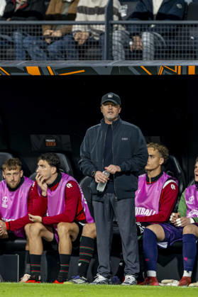 NIJMEGEN NEC Nijmegen coach Dick Schreuder during the UEFA Europa League match between NEC and Levski Sofia at Stadion De Goffert on October 15, 2026, in Nijmegen, the Netherlands. Photo by DeFodi Images