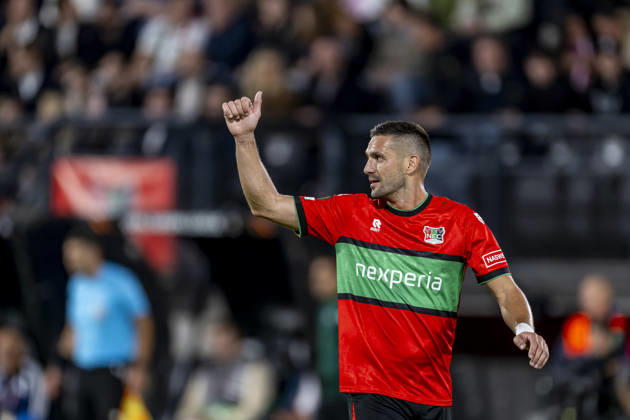 NIJMEGEN NEC Nijmegen forward Duöan Tadic during the UEFA Europa League match between NEC and Levski Sofia at Stadion De Goffert on October 15, 2026, in Nijmegen, the Netherlands. Photo by DeFodi Images