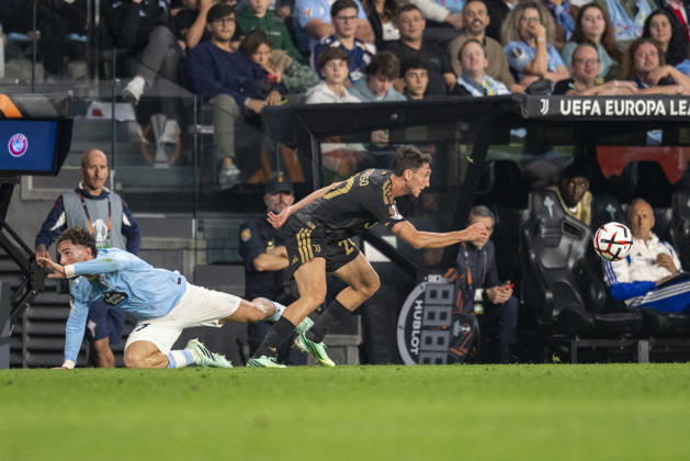 RC Celta vs. Juventus, UEFA Europa League Matchday 2: Williot Swedberg of Celta during Matchday 2 of the UEFA Europa League between RC Celta and Juventus at Abanca Balaidos Stadium on October 15, 2026, in Vigo, Abanca Balaidos Stadium, Pontevedra, Spain Copyright: xLuisxLorenzox