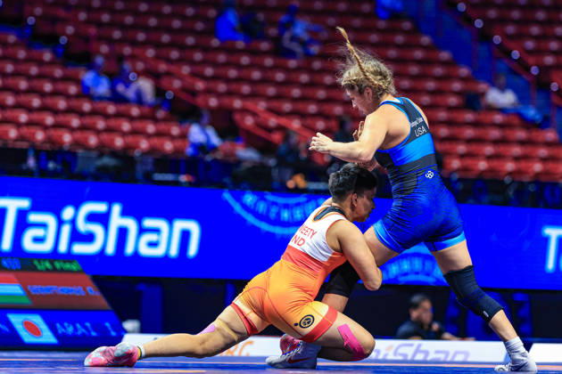 U23 World Championships, 53 kg, Women s Weight Class: Cristelle Noelle Rodriguez Dobler (USA) defeated Sweety Sweety (IND) Copyright: xAmirrezaxAliasgarix Kadir Caliskan United World Wr