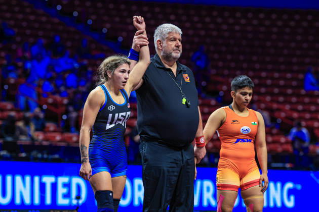 U23 World Championships, 53 kg, Women s Weight Class: Cristelle Noelle Rodriguez Dobler (USA) defeated Sweety Sweety (IND) Copyright: xAmirrezaxAliasgarix Kadir Caliskan United World Wr
