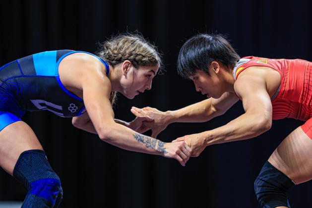 U23 World Championships, 53 kg, WW: Cristelle Noelle Rodriguez Dobler (USA) def. Xiaotong Zeng (CHN) Copyright: xAmirrezaxAliasgarix Kadir Caliskan United World Wr