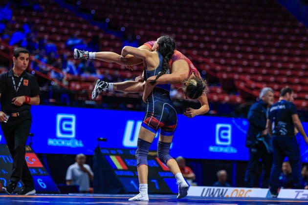 U23 World Championships, 53 kg Women s Weight Class: Sevval Cayir (TUR) def. Serena Rosa Di Benedetto (CAN) Copyright: xAmirrezaxAliasgarix Kadir Caliskan United World Wr