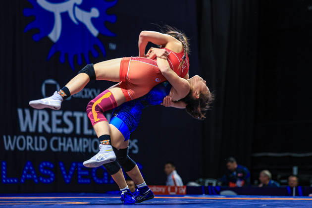 U23 World Championships, 55 kg Open Weight: Omirbek Shugyla (KAZ) def. Khaliun Byambasuren (MGL) Copyright: xAmirrezaxAliasgarix Kadir Caliskan United World Wr