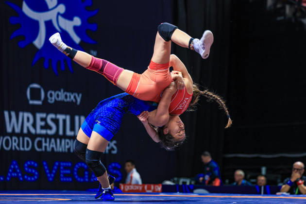 U23 World Championships, 55 kg Open Weight: Omirbek Shugyla (KAZ) def. Khaliun Byambasuren (MGL) Copyright: xAmirrezaxAliasgarix Kadir Caliskan United World Wr