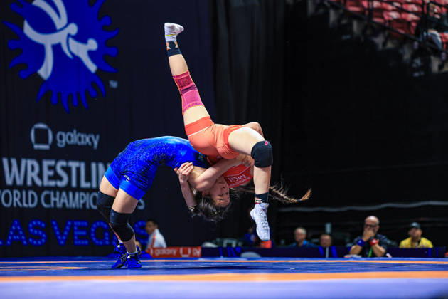 U23 World Championships, 55 kg Open Weight: Omirbek Shugyla (KAZ) def. Khaliun Byambasuren (MGL) Copyright: xAmirrezaxAliasgarix Kadir Caliskan United World Wr