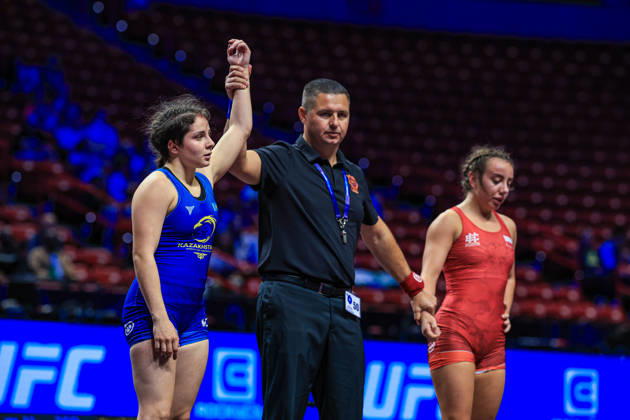 U23 World Championships, 57 kg, Women s Weight Class: Anna Stratan (KAZ) def. Julia Wiktoria Nowicka (POL) Copyright: xAmirrezaxAliasgarix Kadir Caliskan United World Wr