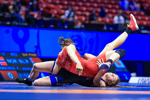 U23 World Championships, 57 kg, Women s Weight Class: Aryna Dzemchanka Martynava (BLR) defeated Felicitas Domajeva (NOR) Copyright: xAmirrezaxAliasgarix Kadir Caliskan United World Wr