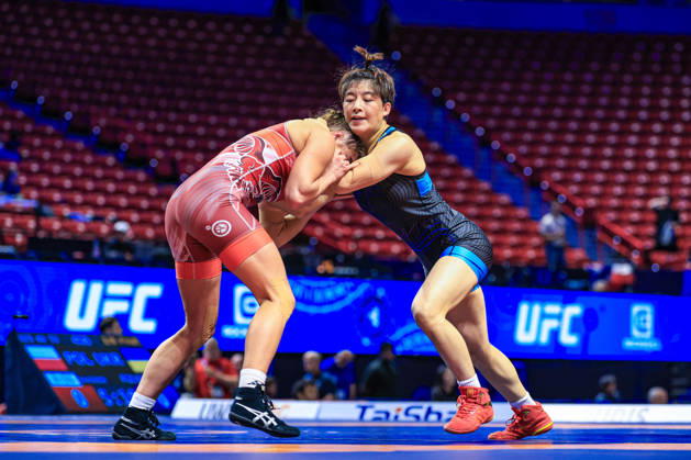 U23 World Championships, 57 kg Open Weight: Roza Szenttamasi (HUN) def. Rixiwangmu (CHN) Copyright: xAmirrezaxAliasgarix Kadir Caliskan United World Wr