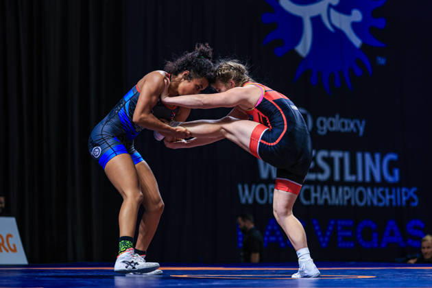 U23 World Championships, 59 kg Open Weight: Viktoriia Khusainova (KAZ) defeated Jania Nicole Dunigan (PUR) by decision Copyright: xAmirrezaxAliasgarix Kadir Caliskan United World Wr