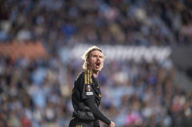 RC Celta vs. Juventus, UEFA Europa League Matchday 2: Juventus player Woltemade celebrates his goal during Matchday 2 of the UEFA Europa League between RC Celta and Juventus at Abanca Balaidos Stadium on October 15, 2026, in Vigo, Abanca Balaidos Stadium, Pontevedra, Spain Copyright: xLuisxLorenzox