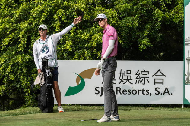 October 16, 2026, Coloane, Macao Sar, China: Charles PORTER from the USA drops his club annoyed by his shot.Round 2 in the Macao Open Golf at Macau Golf & Country Club. Macau Open Golf Round 2  - ZUMAr144 20261016_zap_r144_074 Copyright: xJaynexRussellx