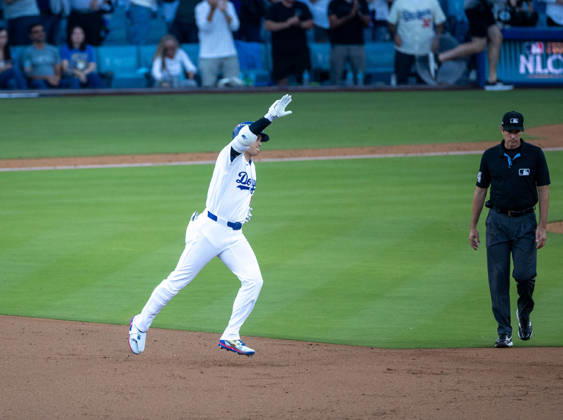October 15, 2026, Los Angeles, California, USA: Los Angeles Dodgers Shohei Ohtani runs the bases as he hits a 3 run home run the second inning against the Milwaukee Brewers in Game 4 of the National League Championship Series at Dodgers Stadium in Los Angeles, California on Oct. 15, 2026. . . Los Angeles USA - ZUMAa60_ 0869623103st Copyright: xArmandoxArorizox