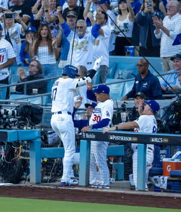 October 15, 2026, Los Angeles, California, USA: Los Angeles Dodgers Shohei Ohtani runs the bases as he hits a 3 run home run the second inning against the Milwaukee Brewers in Game 4 of the National League Championship Series at Dodgers Stadium in Los Angeles, California on Oct. 15, 2026. . . Los Angeles USA - ZUMAa60_ 0869623105st Copyright: xArmandoxArorizox