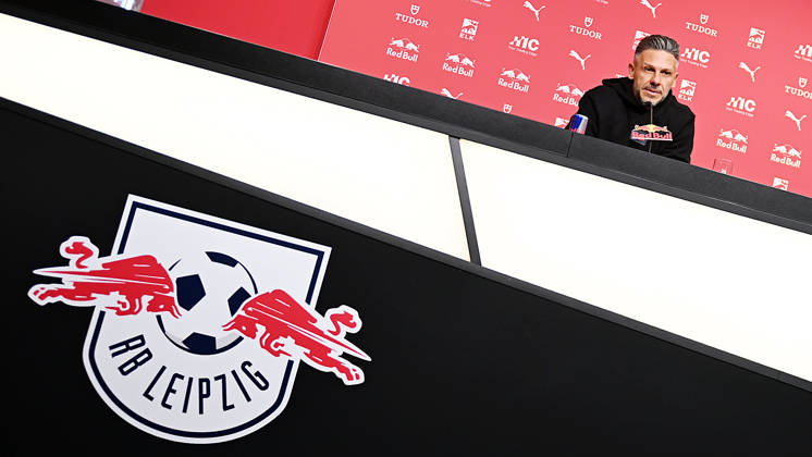2026–2027 Bundesliga Season, Matchday 6, RB Leipzig Press Conference Ahead of Bayern Munich vs. RB Leipzig on October 16, 2026: Martin Demichelis, RB Leipzig Coach, at the RB Leipzig press conference ahead of the Bundesliga match against Bayern Munich on October 16, 2026, in Leipzig, Saxony, Germany, at the Red Bull training facility on Cottaweg