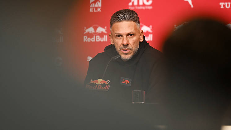 2026–2027 Bundesliga Season, Matchday 6, RB Leipzig Press Conference Ahead of Bayern Munich vs. RB Leipzig on October 16, 2026: Martin Demichelis, RB Leipzig Coach, at the RB Leipzig press conference ahead of the Bundesliga match against Bayern Munich on October 16, 2026, in Leipzig, Saxony, Germany, at the Red Bull training facility on Cottaweg