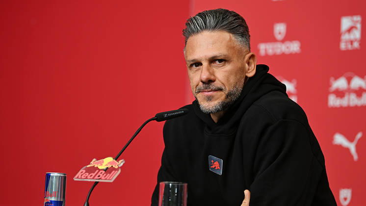 2026–2027 Bundesliga Season, Matchday 6, RB Leipzig Press Conference Ahead of Bayern Munich vs. RB Leipzig on October 16, 2026: Martin Demichelis, RB Leipzig Coach, at the RB Leipzig press conference ahead of the Bundesliga match against Bayern Munich on October 16, 2026, in Leipzig, Saxony, Germany, at the Red Bull training facility on Cottaweg