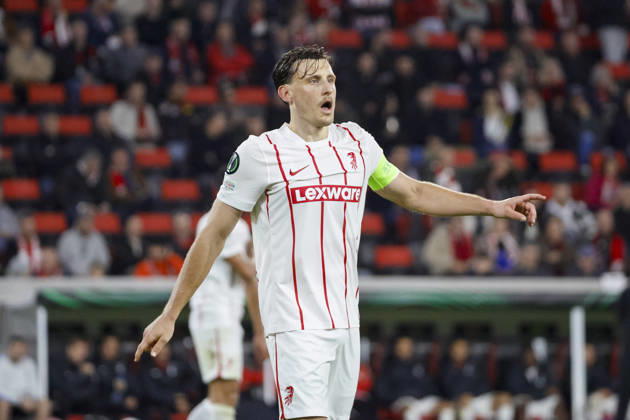 Maximilian Eggestein, SC Freiburg, 08, facial expressions, emotion, Germany, soccer, UEFA Conference League, Matchday 1, 2026–2027, SC Freiburg vs. FK Jablonec, October 15, 2026, Freiburg im Breisgau, Stadion am Wolfswinkel, Germany Copyright: xGrantxHubbsx