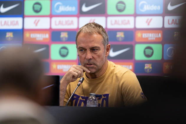 October 6, 2026, Sant Joan Despo, Barcelona, Spain: SANT JOAN DESPoÂ, SPAIN - OCTOBER 16: Hansi Flick, head coach of FC Barcelona, Barca speaks during a press conference, PK, Pressekonferenz ahead of the LaLiga EA Sports match against Real Betis on October 16, 2026, at the Ciutat Esportiva Joan Gamper in Sant Joan DespoÂ­, Barcelona, Spain. Press Conference Of Hansi Flick Ahead Of Real Betis Match  - ZUMAs316 20261006_znp_s316_009 Copyright: xMartixSeguraxRamonedax