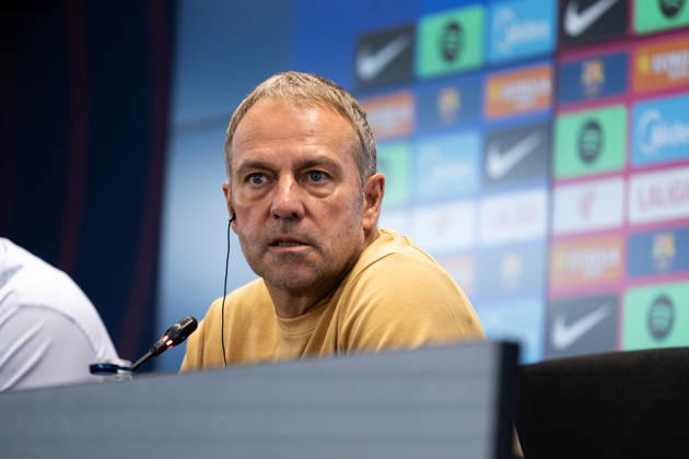 October 6, 2026, Sant Joan Despo, Barcelona, Spain: SANT JOAN DESPoÂ, SPAIN - OCTOBER 16: Hansi Flick, head coach of FC Barcelona, Barca speaks during a press conference, PK, Pressekonferenz ahead of the LaLiga EA Sports match against Real Betis on October 16, 2026, at the Ciutat Esportiva Joan Gamper in Sant Joan DespoÂ­, Barcelona, Spain. Press Conference Of Hansi Flick Ahead Of Real Betis Match  - ZUMAs316 20261006_znp_s316_014 Copyright: xMartixSeguraxRamonedax