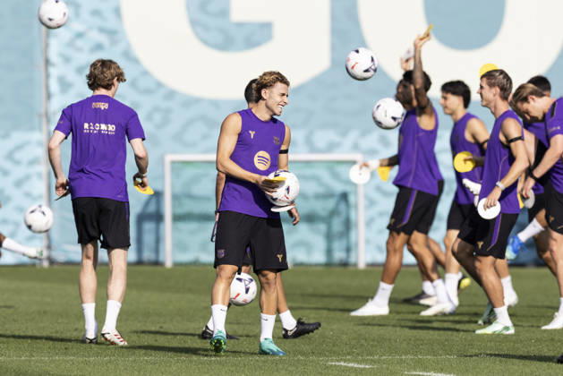 October 16, 2026, Sant Joan Despi, Barcelona, Spain: Fermin Lopez during the training day of FC Barcelona, Barca ahead the Spanish League, Laliga EA Sports, football match against Real Betis at Ciudad Esportiva Joan Gamper on October 16, 2026 in Sant Joan Despi, Barcelona, Spain. FC Barcelona Training And press conference, PK, Pressekonferenz - LaLiga EA Sports - ZUMAa181 20261016_zaa_a181_042 Copyright: xJavierxBorregox