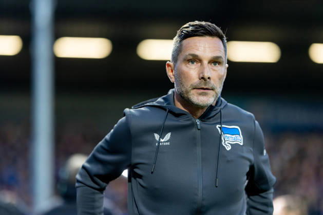 Kiel, October 16, 2026; Soccer; 2026–27 2. Bundesliga; Holstein Kiel vs. Hertha BSC; Stefan Leitl, Hertha BSC Coach; DFL regulations prohibit any use of photographs as image sequences and or quasi-video